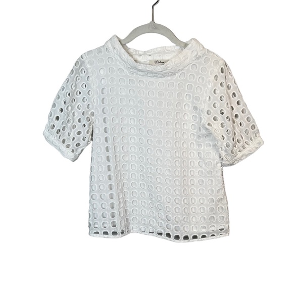 Anthropologie Tops - Anthropologie Wolven Eudora Eyelet Top in White 2